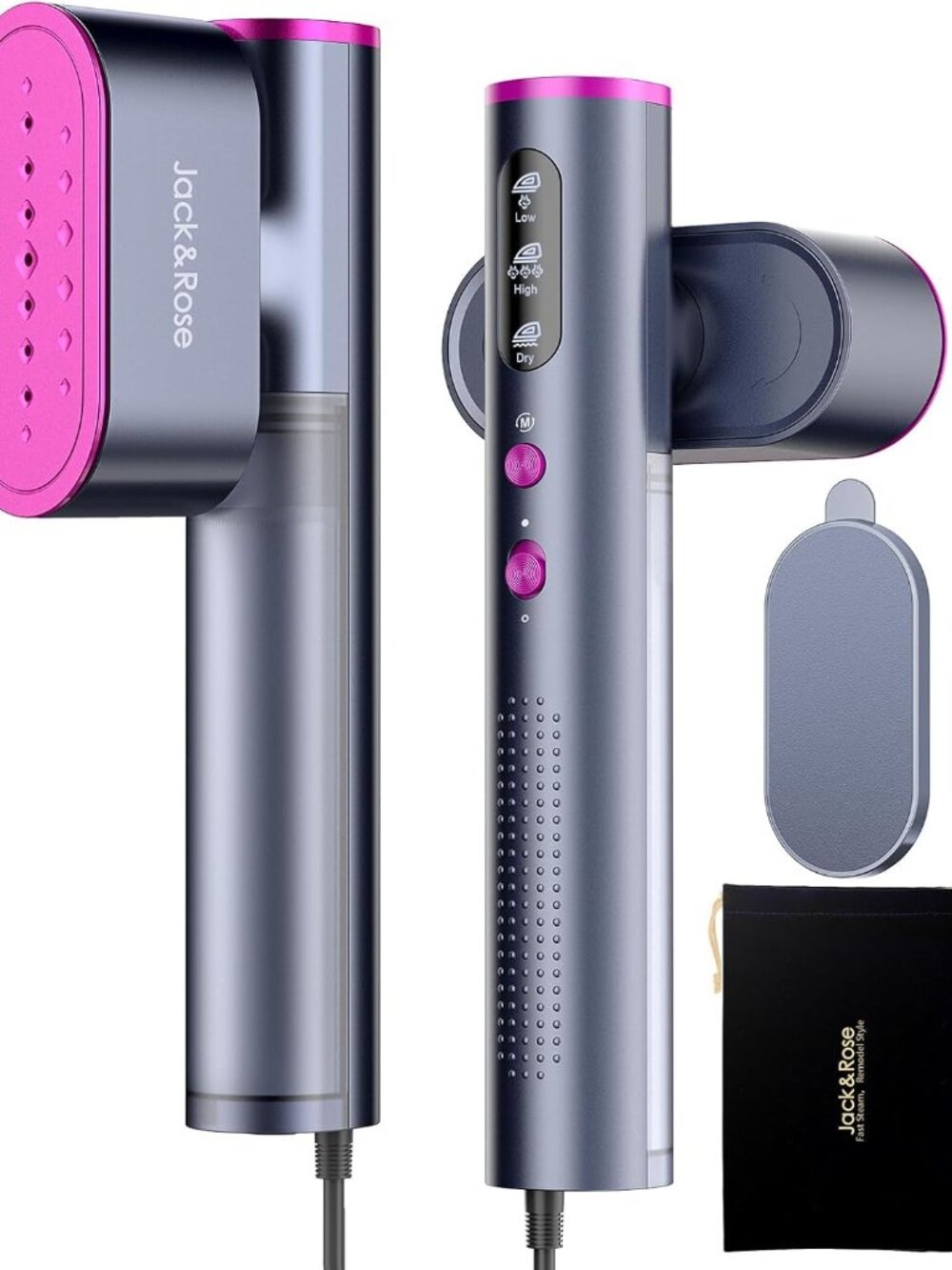 Jack ＆ Rose Travel Steamer for Clothes,100-220V Portable Iron